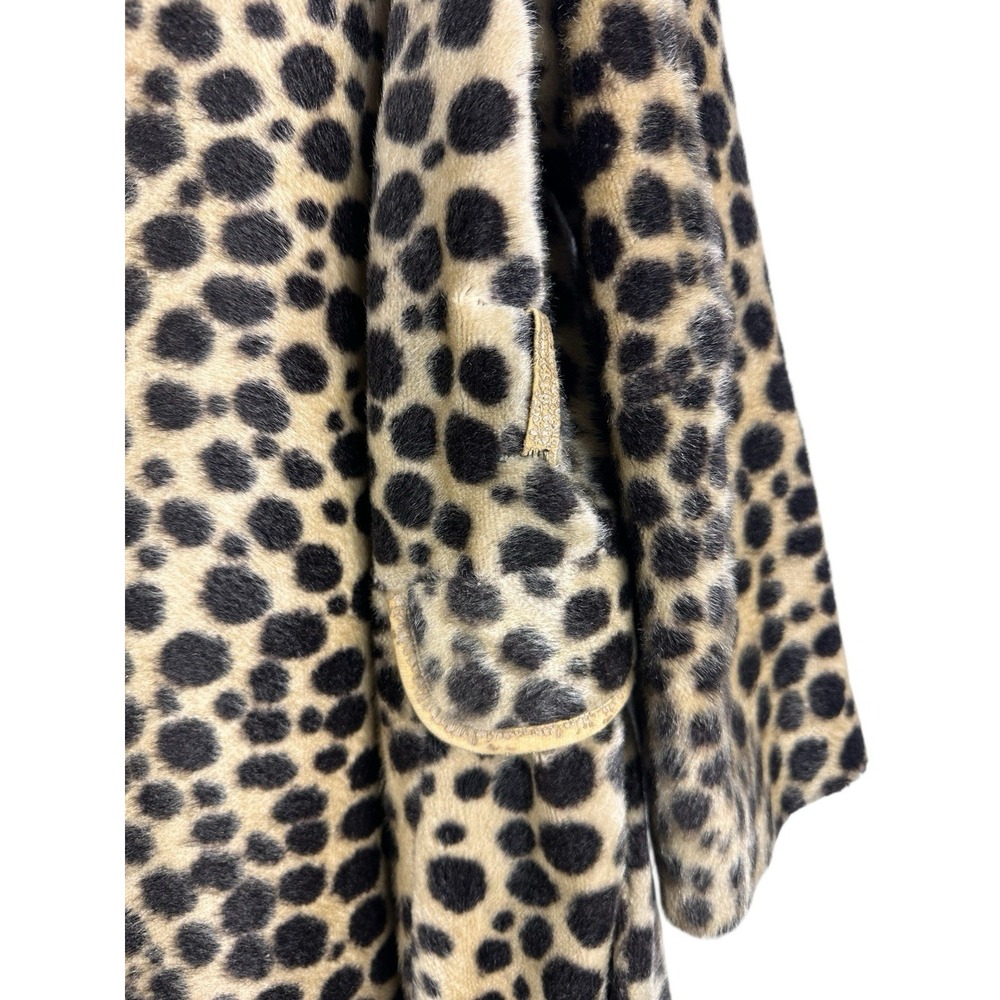 Safari Faux Leopard Coat CBK style City Chic NYC Street Style Old Money European - Picture 4 of 13